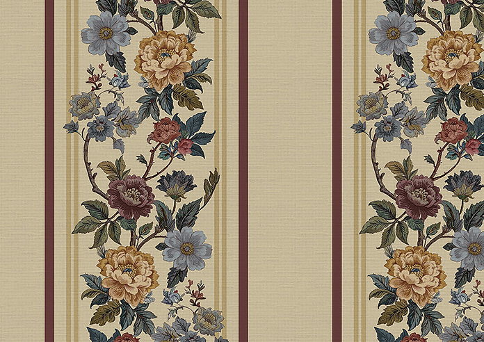 Jennys Stripe, Merlot - Twist&Fit Roman Blind - Image 7